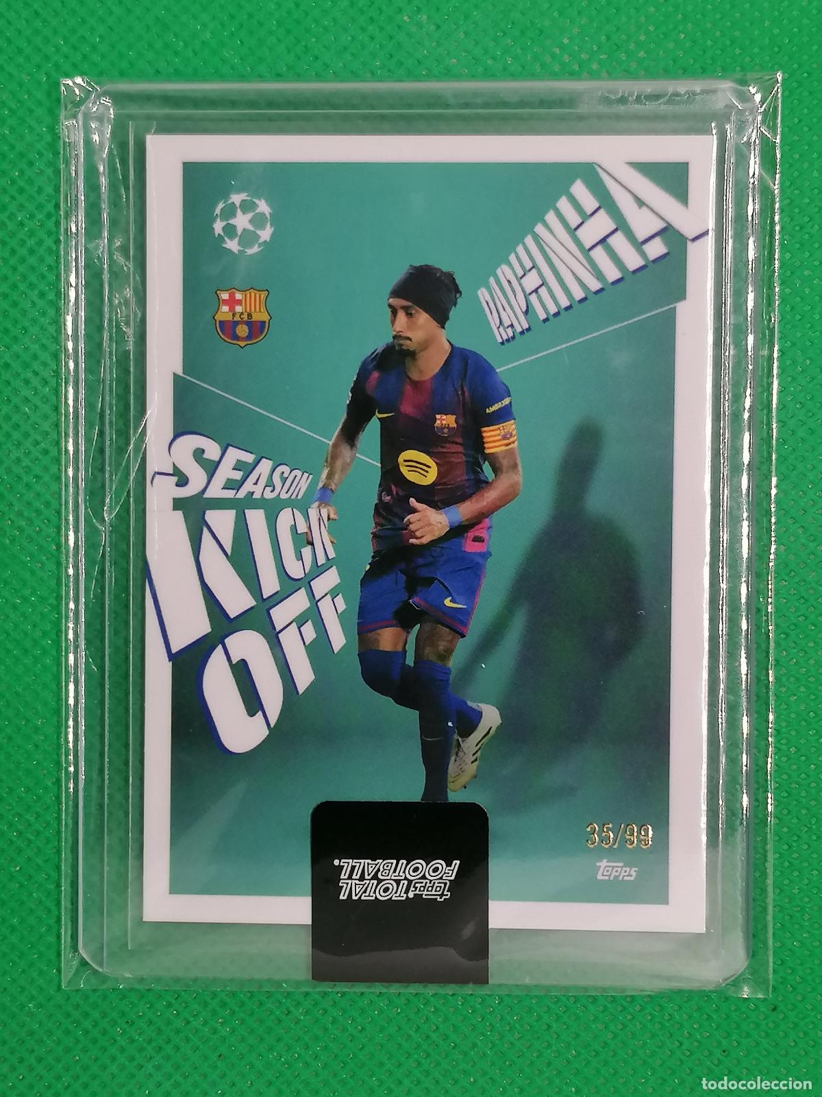 Football Stickers: 558 RAPHINHA BARCELONA SEASON KICK OFF /99 ⚽ TTF TOPPS TOTAL FOOTBALL 25 26 2025 2026 ⚽
