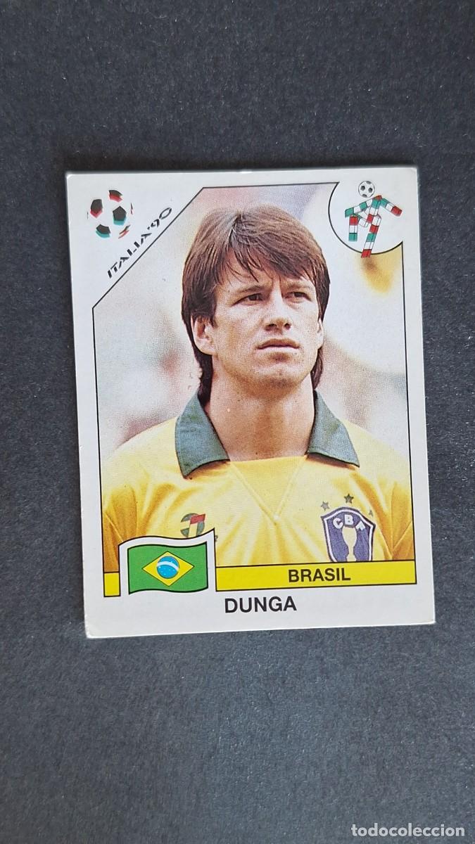 Fu&szlig;ball-Sticker: L2 DUNGA SELECCION BRASIL 203 MUNDIAL ITALIA 1990 90 PANINI NUNCA PEGADO SIN PEGAR
