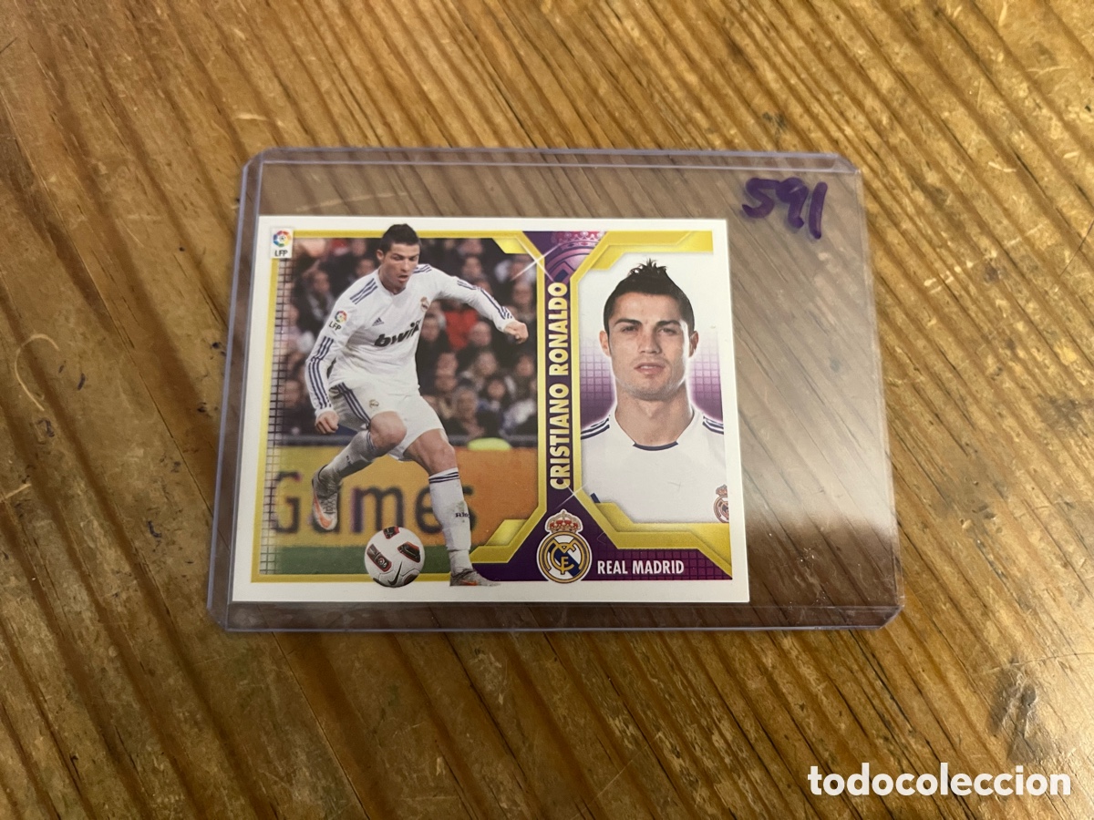 Cromos de F&uacute;tbol: CROMO SIN PEGAR NUNCA PEGADO ALBUM LIGA ESTE 11 12 2011 2012 REAL MADRID # 14 CRISTIANO RONALDO