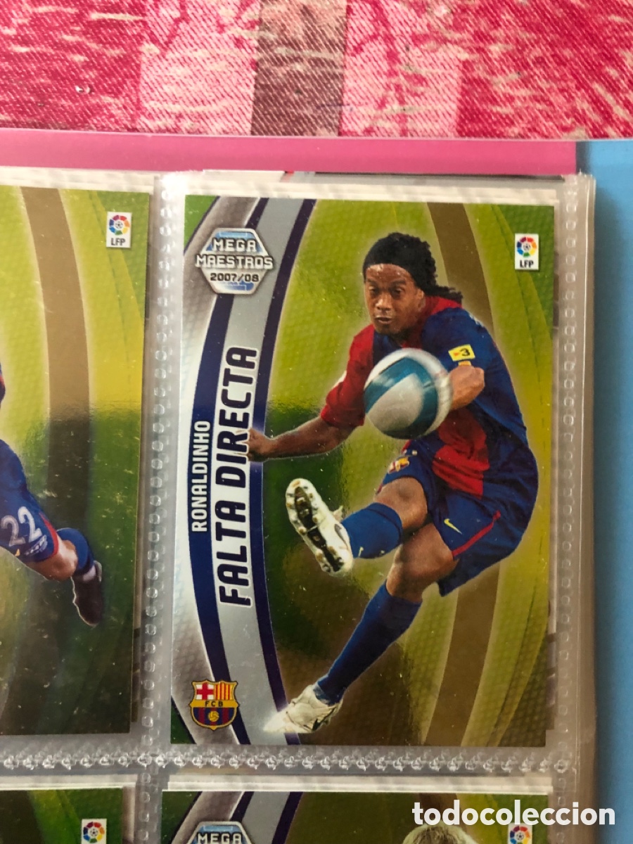 Cromos de F&uacute;tbol: Megacracks 2007 2008 falta directa Ronaldinho 408 Barcelona