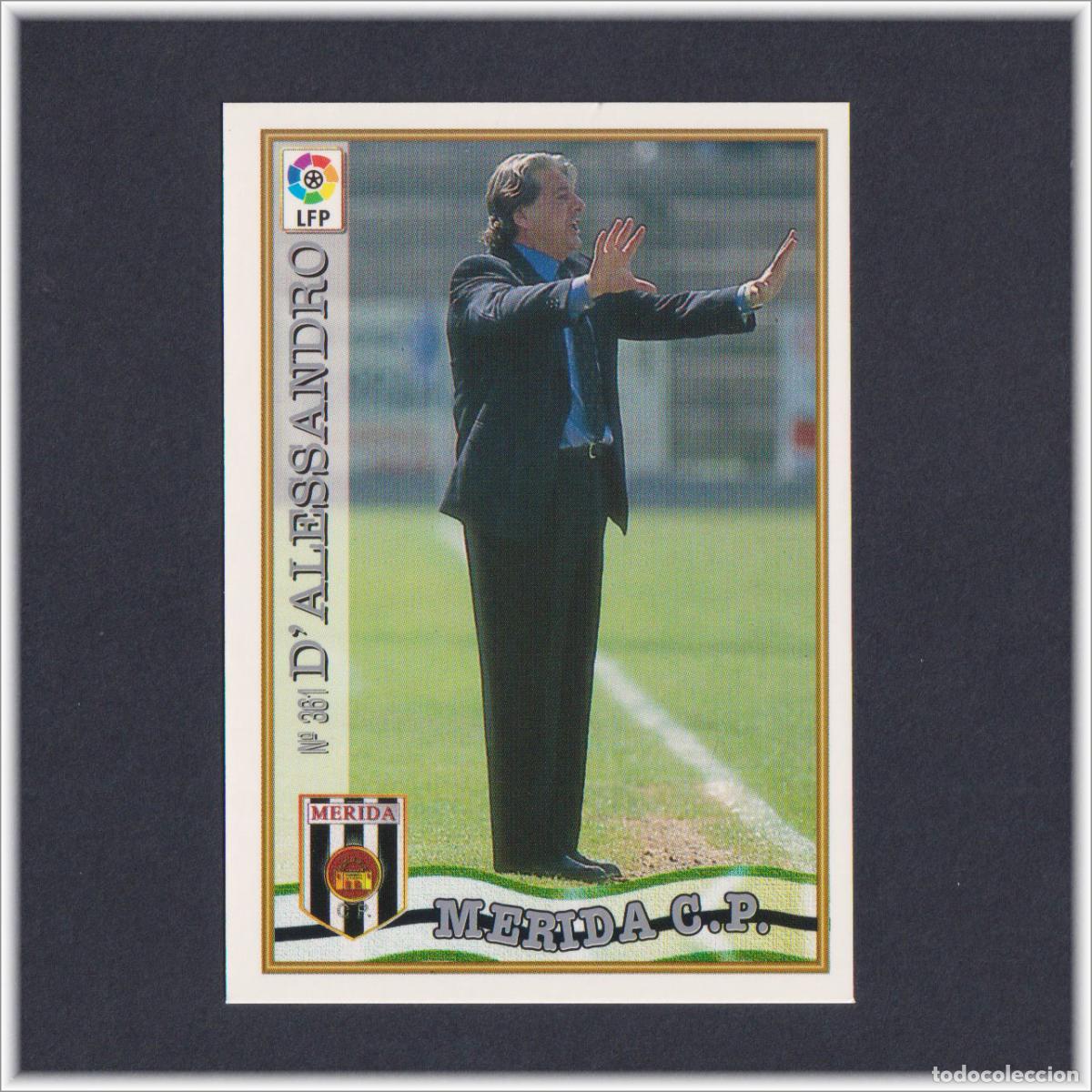 Figurine di Calcio: MUNDICROMO 1997 1998 97 98 FICHAS LIGA D'ALESSANDRO N&ordm; 361 M&Eacute;RIDA COLECCI&Oacute;N ALBUM F&Uacute;TBOL