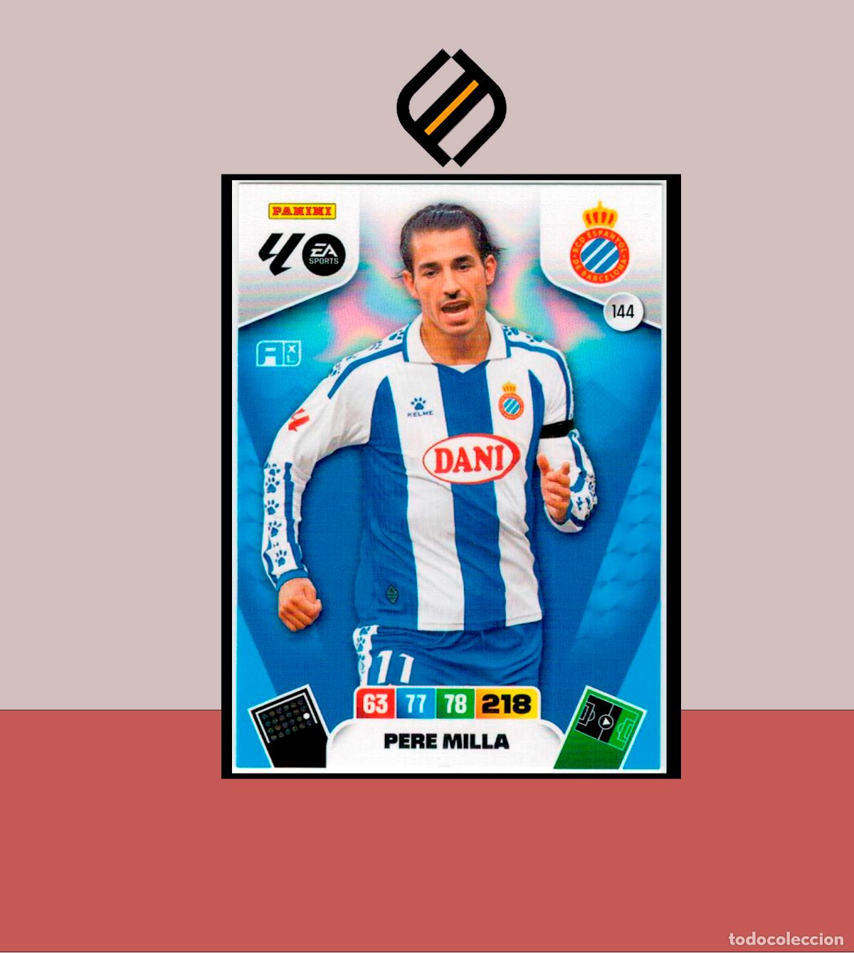 Fu&szlig;ball-Sticker: ADRENALYN XL 2025 2026 PANINI N&ordm; 144 PERE MILLA ESPANYOL ESPA&Ntilde;OL CARD ALBUM COLECCI&Oacute;N LIGA