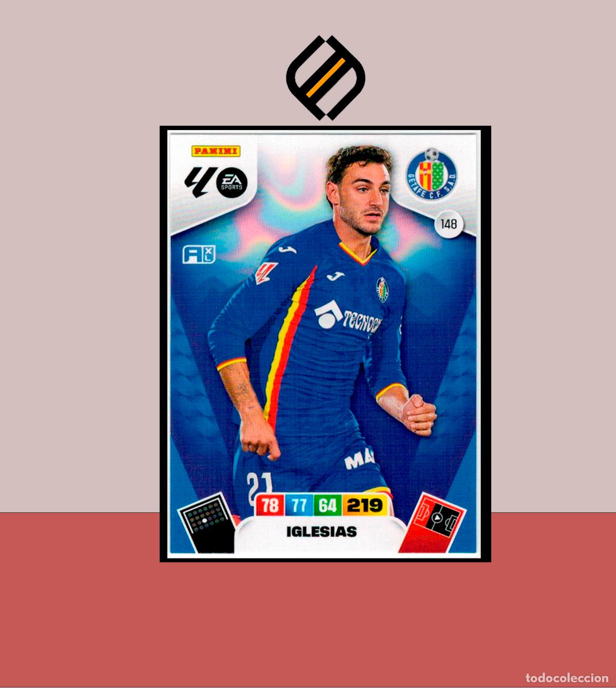 Cromos de f&uacute;tbol: ADRENALYN XL 2025 2026 PANINI N&ordm; 148 IGLESIAS GETAFE CARD ALBUM COLECCI&Oacute;N LIGA