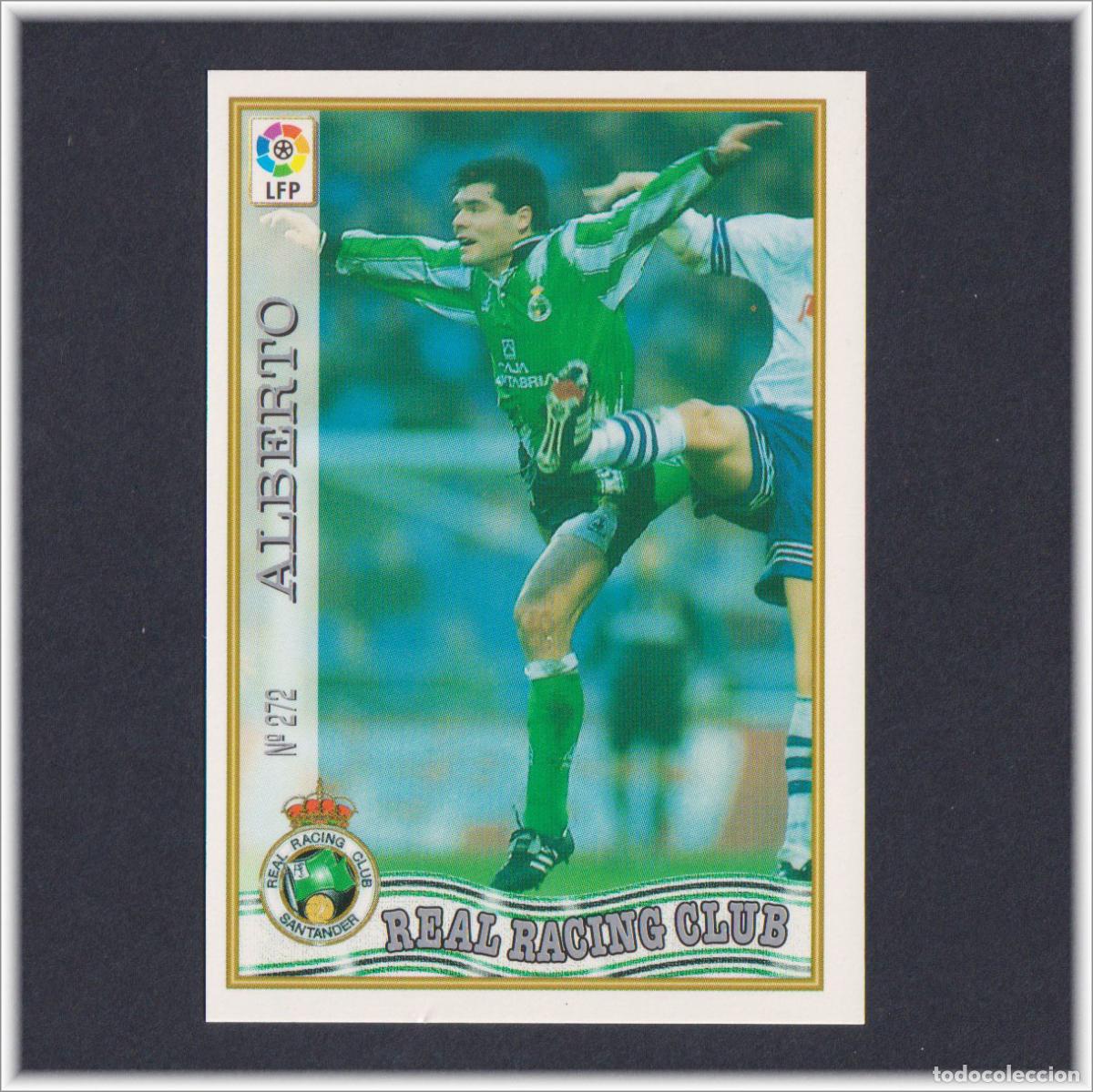 Cromos de F&uacute;tbol: MUNDICROMO 1997 1998 97 98 FICHA LIGA ALBERTO N&ordm; 272 RACING SANTANDER COLECCI&Oacute;N ALBUM F&Uacute;TBOL
