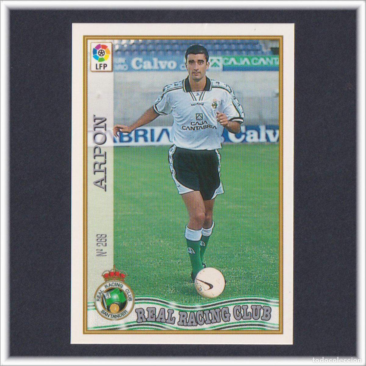 Cromos de f&uacute;tbol: MUNDICROMO 1997 1998 97 98 FICHA LIGA ARP&Oacute;N N&ordm; 268 RACING SANTANDER COLECCI&Oacute;N ALBUM F&Uacute;TBOL