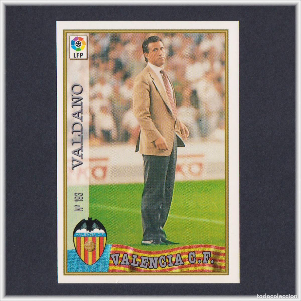 Fu&szlig;ball-Sticker: MUNDICROMO 1997 1998 97 98 FICHA LIGA JORGE VALDANO N&ordm; 193 VALENCIA COLECCI&Oacute;N ALBUM F&Uacute;TBOL
