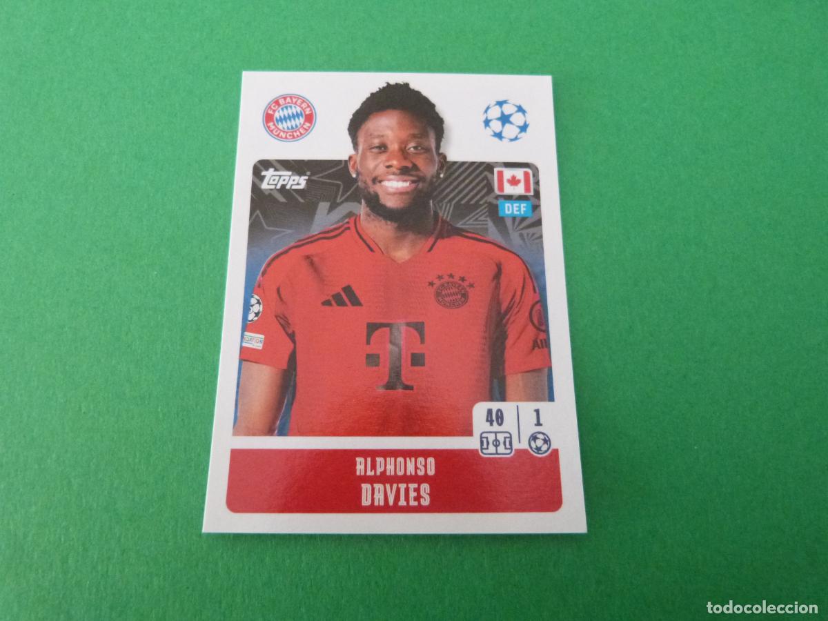 Fu&szlig;ball-Sticker: CROMO FUTBOL DAVIES BAYERN DE MUNICH SIN PEGAR N&ordm; 176 CHAMPIONS LEAGUE 2024-2025/24-25 TOPPS