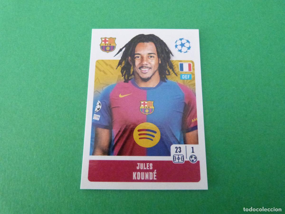 Cromos de F&uacute;tbol: CROMO FUTBOL KOUNDE F.C. BARCELONA SIN PEGAR N&ordm; 163 CHAMPIONS LEAGUE 2024-2025/24-25 TOPPS