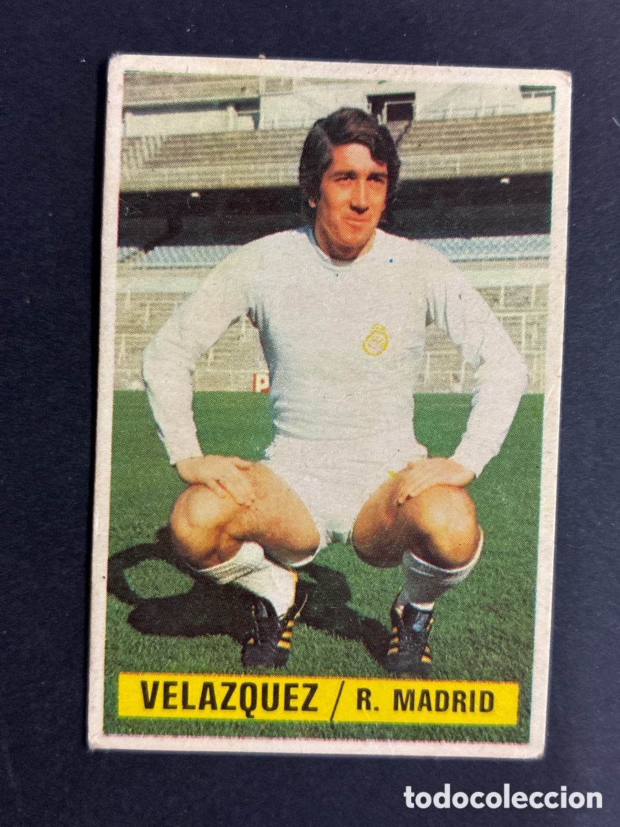 Cartes &agrave; collectionner de Football: CROMO FUTBOL SIN PEGAR VEL&Aacute;ZQUEZ REAL MADRID LIGA 1974 - 1975 EDITORIAL ESTE