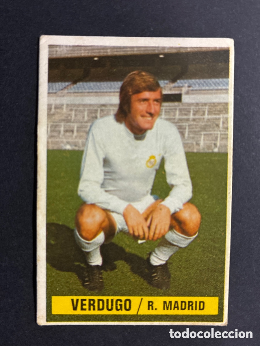Cartes &agrave; collectionner de Football: CROMO FUTBOL SIN PEGAR VERDUGO REAL MADRID LIGA 1974 - 1975 EDITORIAL ESTE