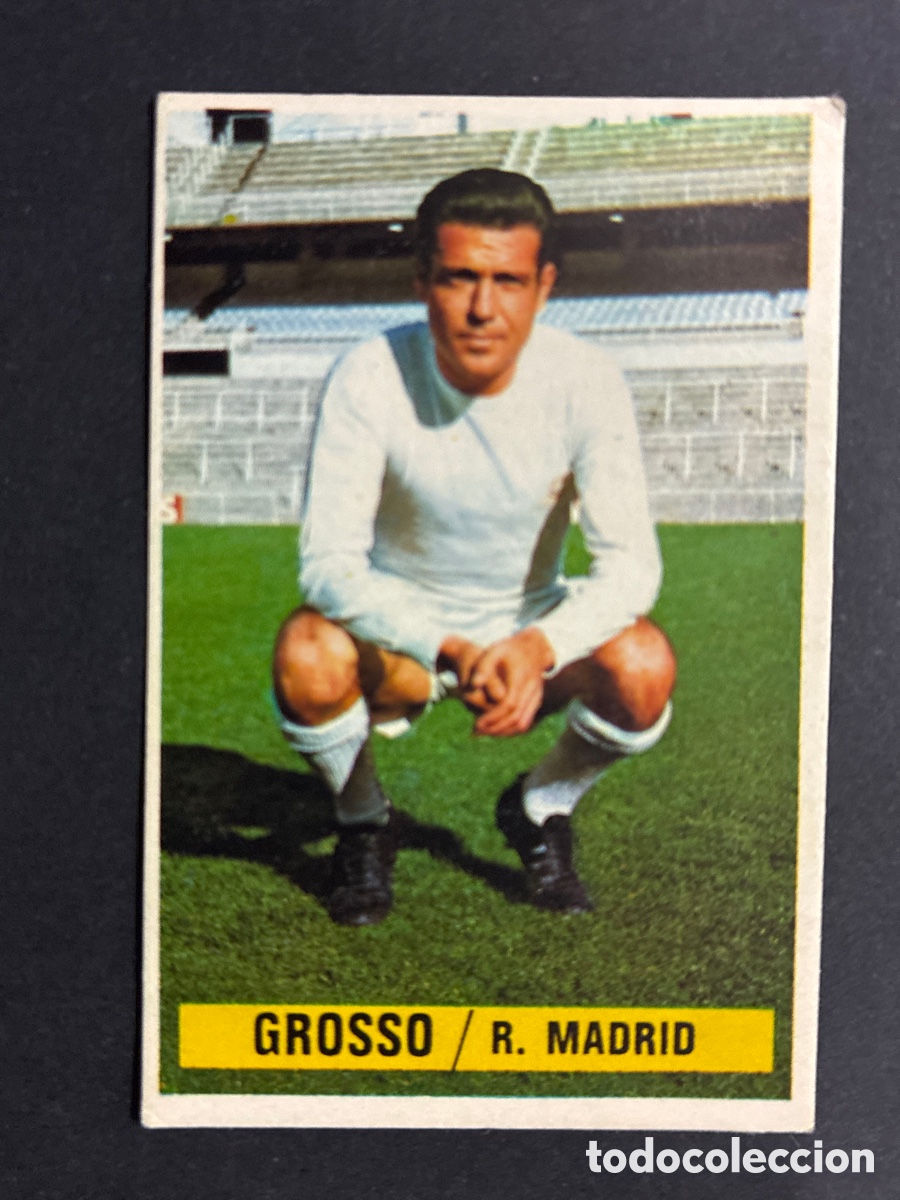 Cartes &agrave; collectionner de Football: CROMO FUTBOL SIN PEGAR GROSSO REAL MADRID LIGA 1974 - 1975 EDITORIAL ESTE