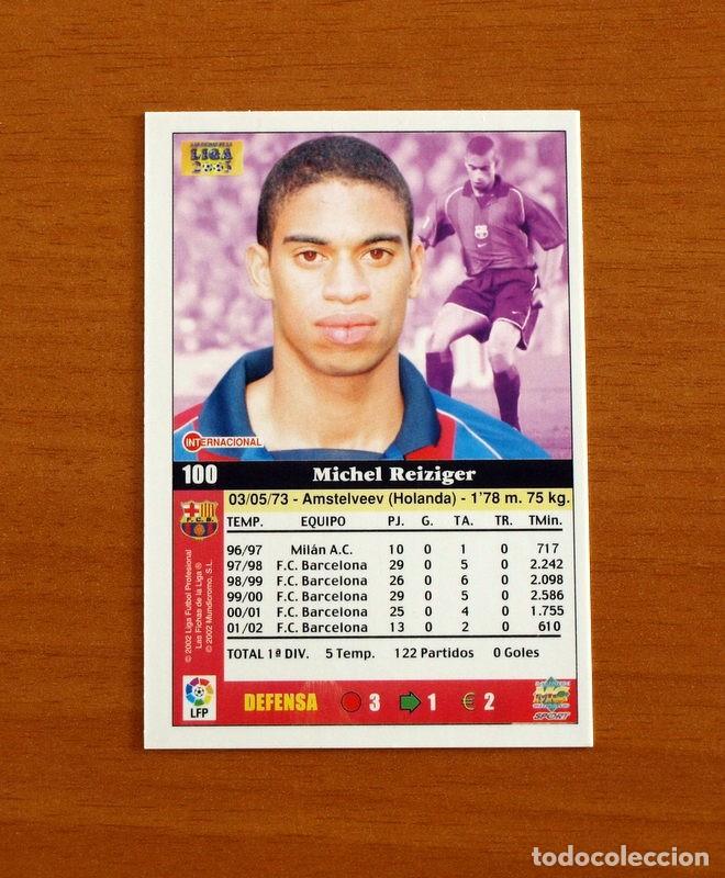 Figurine di Calcio: Barcelona - N&ordm; 100 Reiziger - Mundicromo Las Fichas de la Liga 2002-2003, 02-03