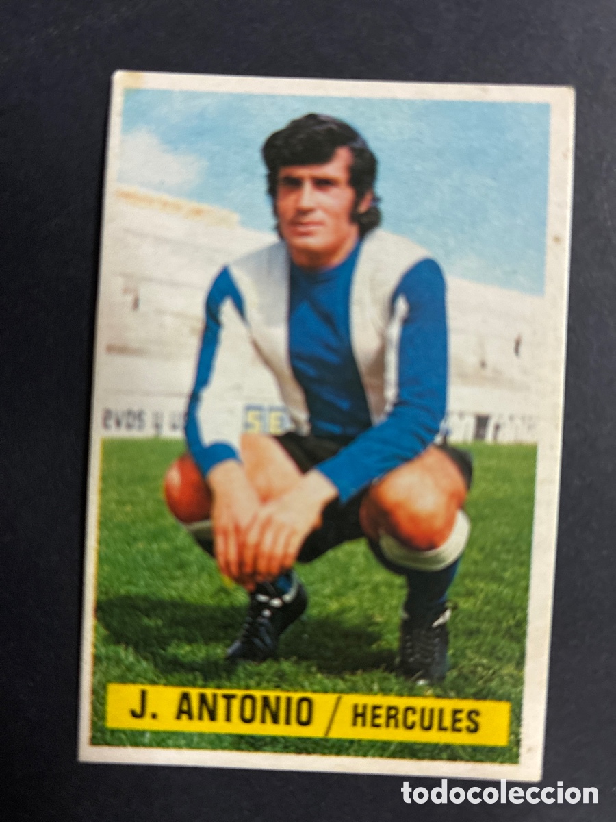 Cartes &agrave; collectionner de Football: CROMO FUTBOL SIN PEGAR J ANTONIO HERCULES LIGA 1974 - 1975 EDITORIAL ESTE
