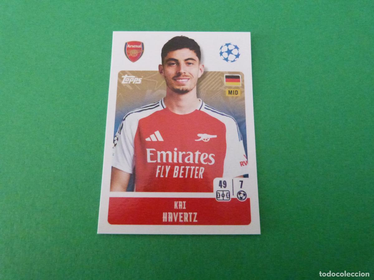 Cromos de f&uacute;tbol: CROMO FUTBOL KAI HAVERTZ ARSENAL FC SIN PEGAR N&ordm; 48 CHAMPIONS LEAGUE 2024-2025/24-25 TOPPS