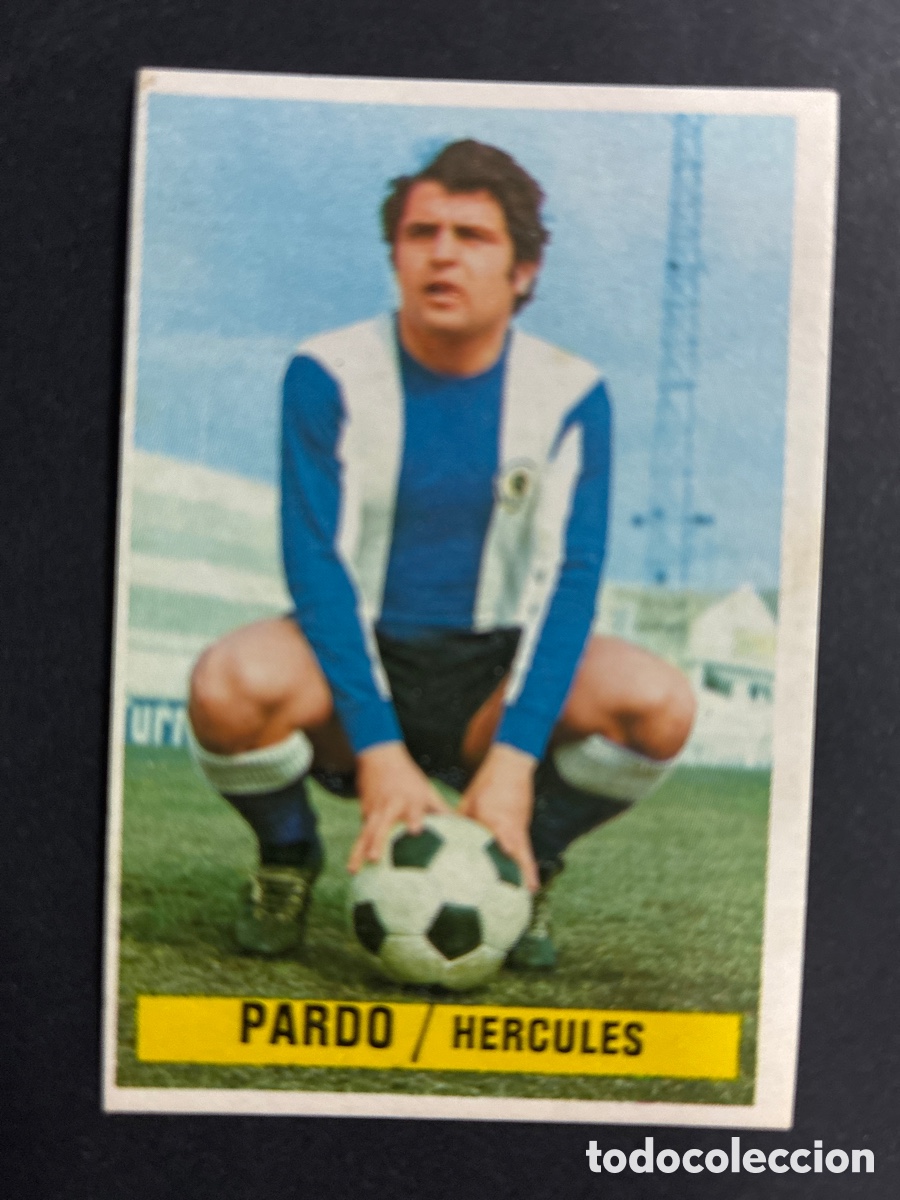 Cartes &agrave; collectionner de Football: CROMO FUTBOL SIN PEGAR PARDO HERCULES LIGA 1974 - 1975 EDITORIAL ESTE