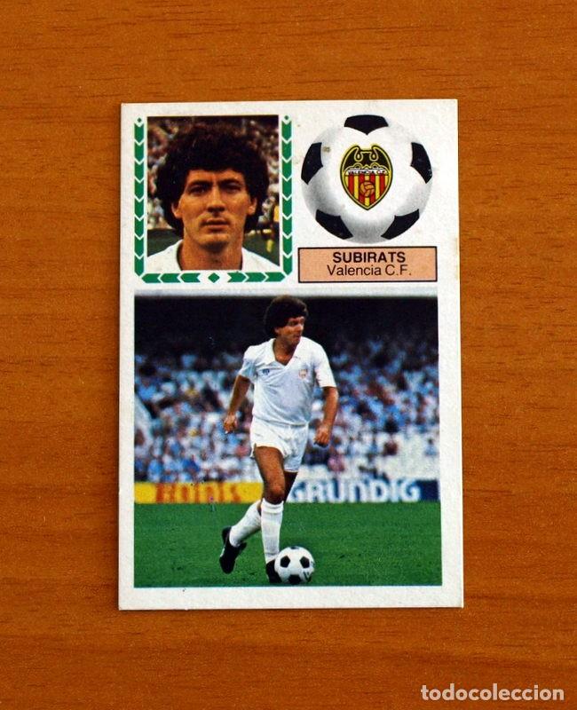 Fu&szlig;ball-Sticker: Valencia - Subirats - Ediciones Este Liga 1983-1984, 83-84 - Nunca pegado