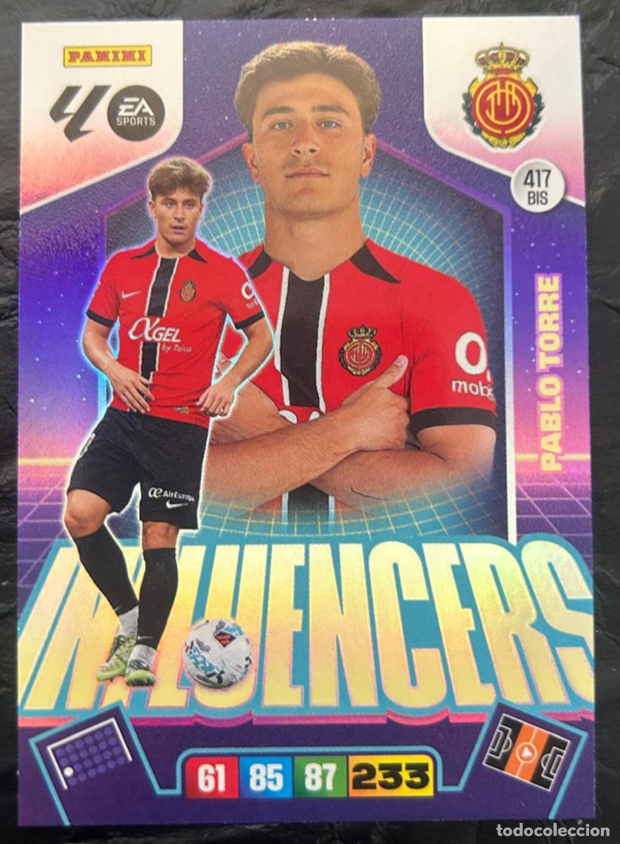 Figurine di Calcio: 417 bis-Pablo Torre (Mallorca) Influencers. Adrenalyn XL 2025-26 (Panini)