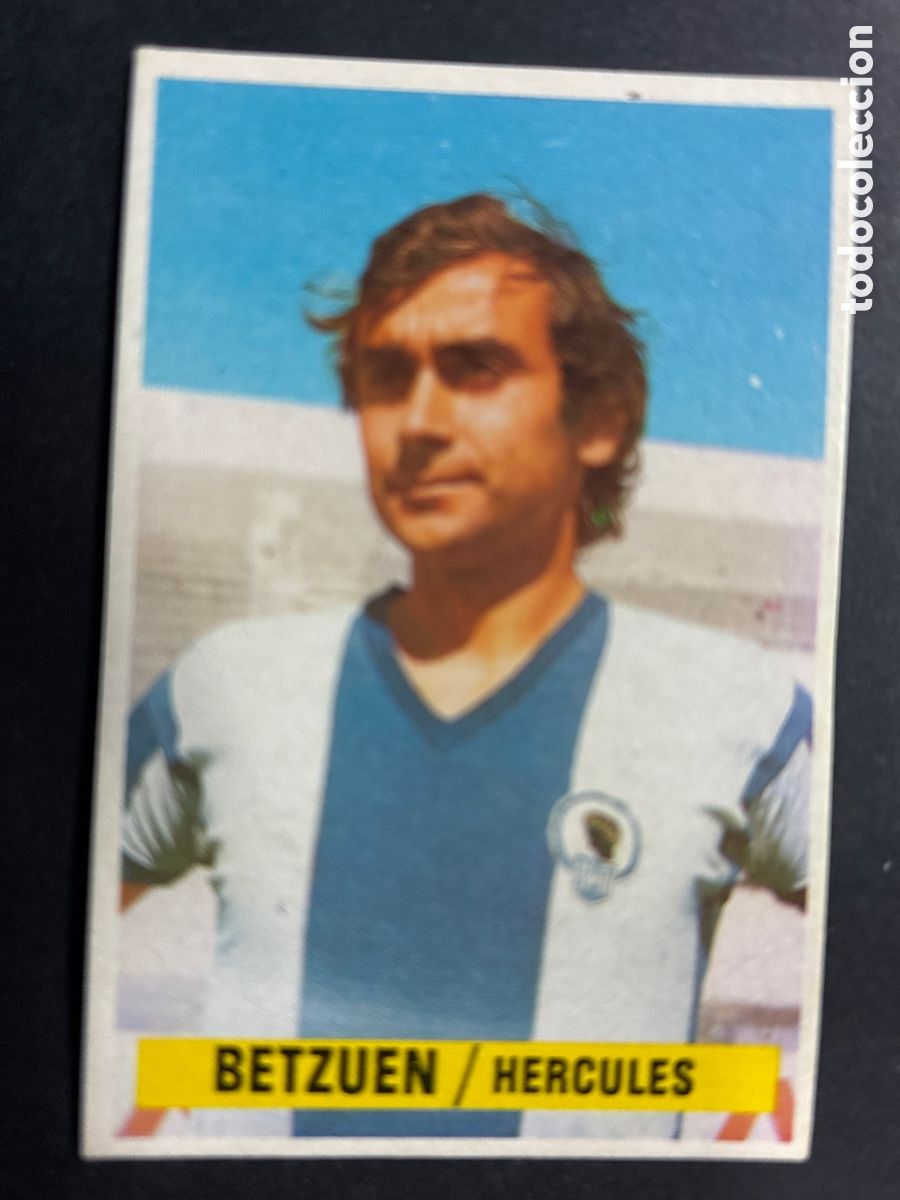 Cartes &agrave; collectionner de Football: CROMO FUTBOL SIN PEGAR BETZUEN HERCULES LIGA 1974 - 1975 EDITORIAL ESTE