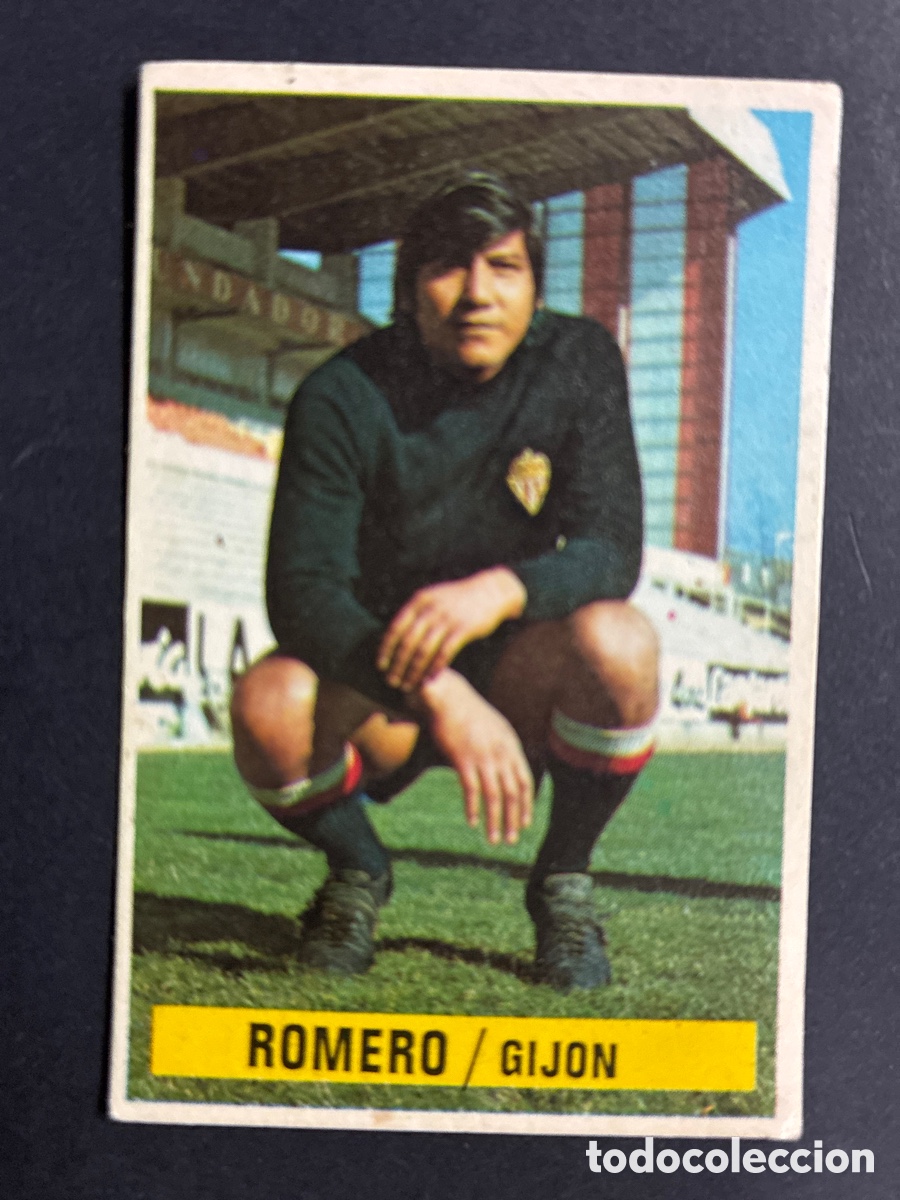 Cartes &agrave; collectionner de Football: CROMO FUTBOL SIN PEGAR ROMERO BAJA GIJON LIGA 1974 - 1975 EDITORIAL ESTE