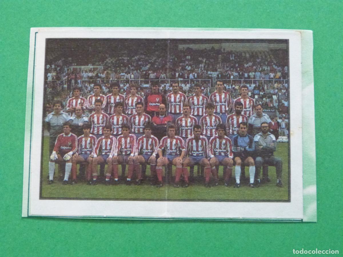 Cromos de F&uacute;tbol: ALINEACION SPORTING DE GIJON QUIQUE ARIAS VALENCIA RECORTADO N&ordm; 243-260-261 BOLLYCAO 1987-1988/87-88