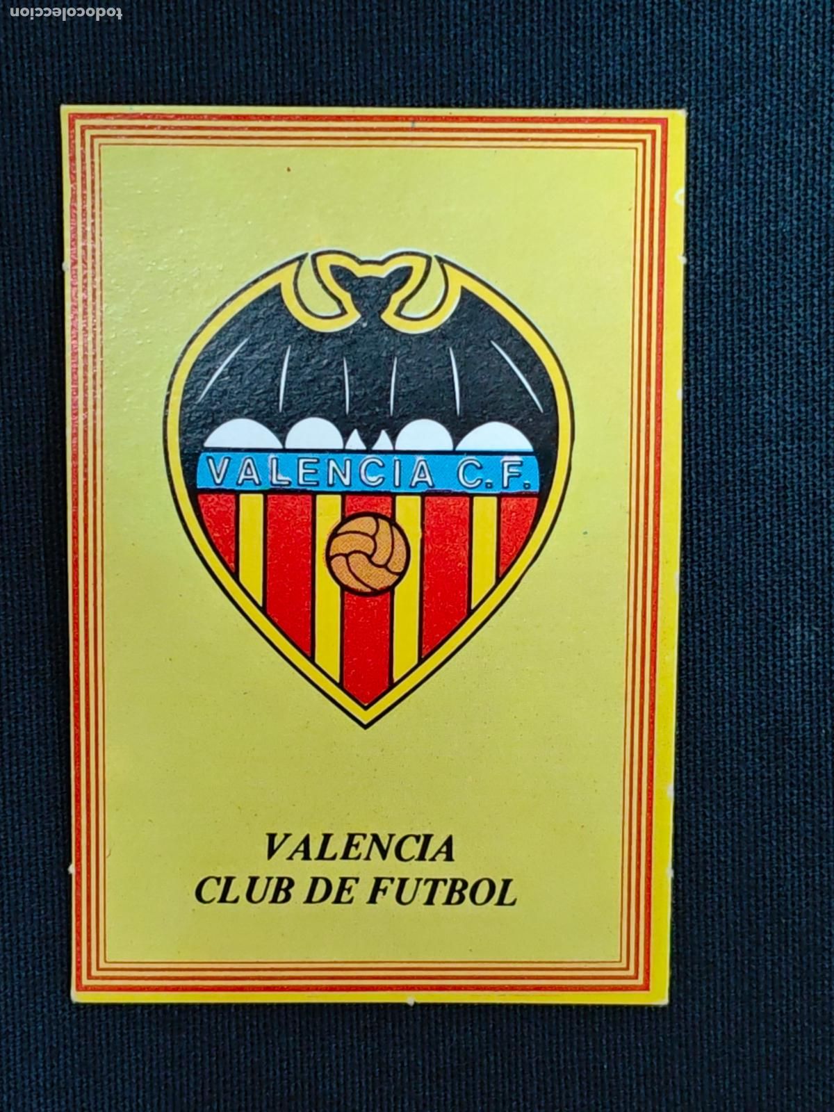 Figurine di Calcio: CROMO SIN PEGAR - ESCUDO VALENCIA - SUPER FUTBOL 84 - ROLLAN -