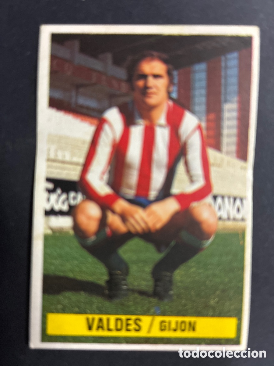 Fu&szlig;ball-Sticker: CROMO FUTBOL SIN PEGAR VALDES GIJON LIGA 1974 - 1975 EDITORIAL ESTE