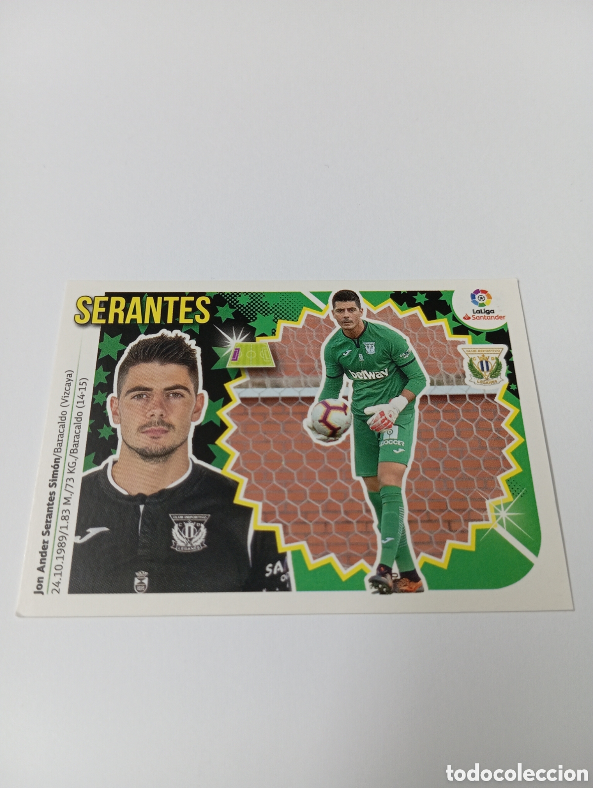 Fu&szlig;ball-Sticker: Serantes 2 BIS Legan&eacute;s liga este 18-19 panini 2018 2019