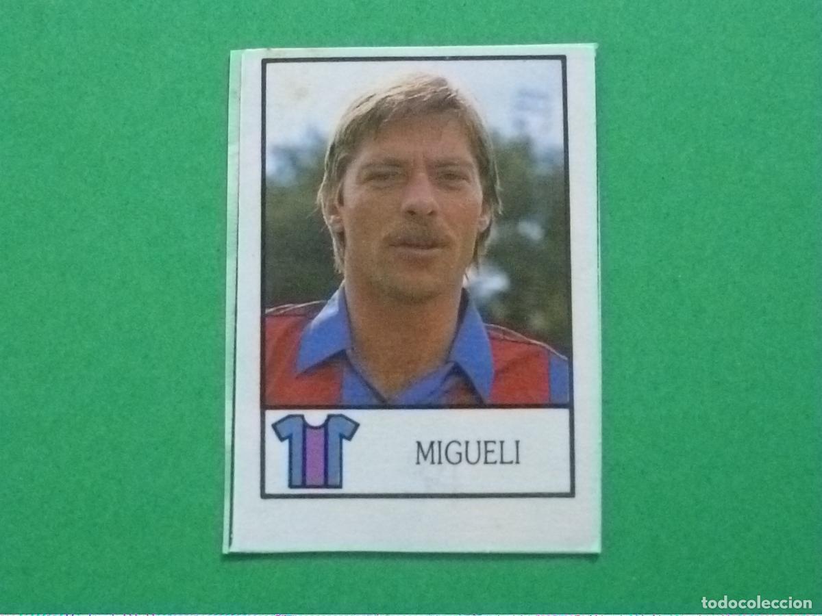 Cromos de F&uacute;tbol: MIGUELI F.C. BARCELONA CALLEJA BETIS BALOMPIE RECORTADO N&ordm; 34-49 BOLLYCAO 1987-1988/87-88