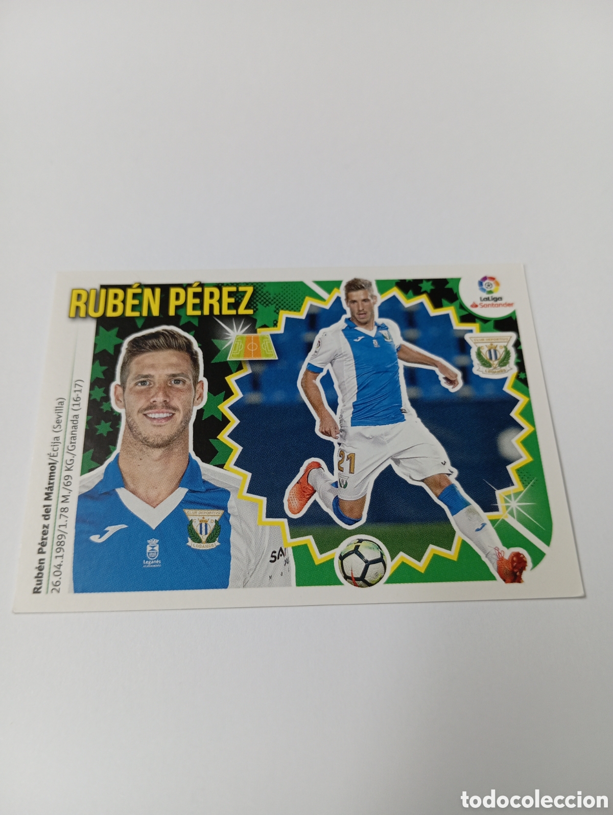 Fu&szlig;ball-Sticker: Rub&eacute;n P&eacute;rez 8 Legan&eacute;s liga este 18-19 panini 2018 2019