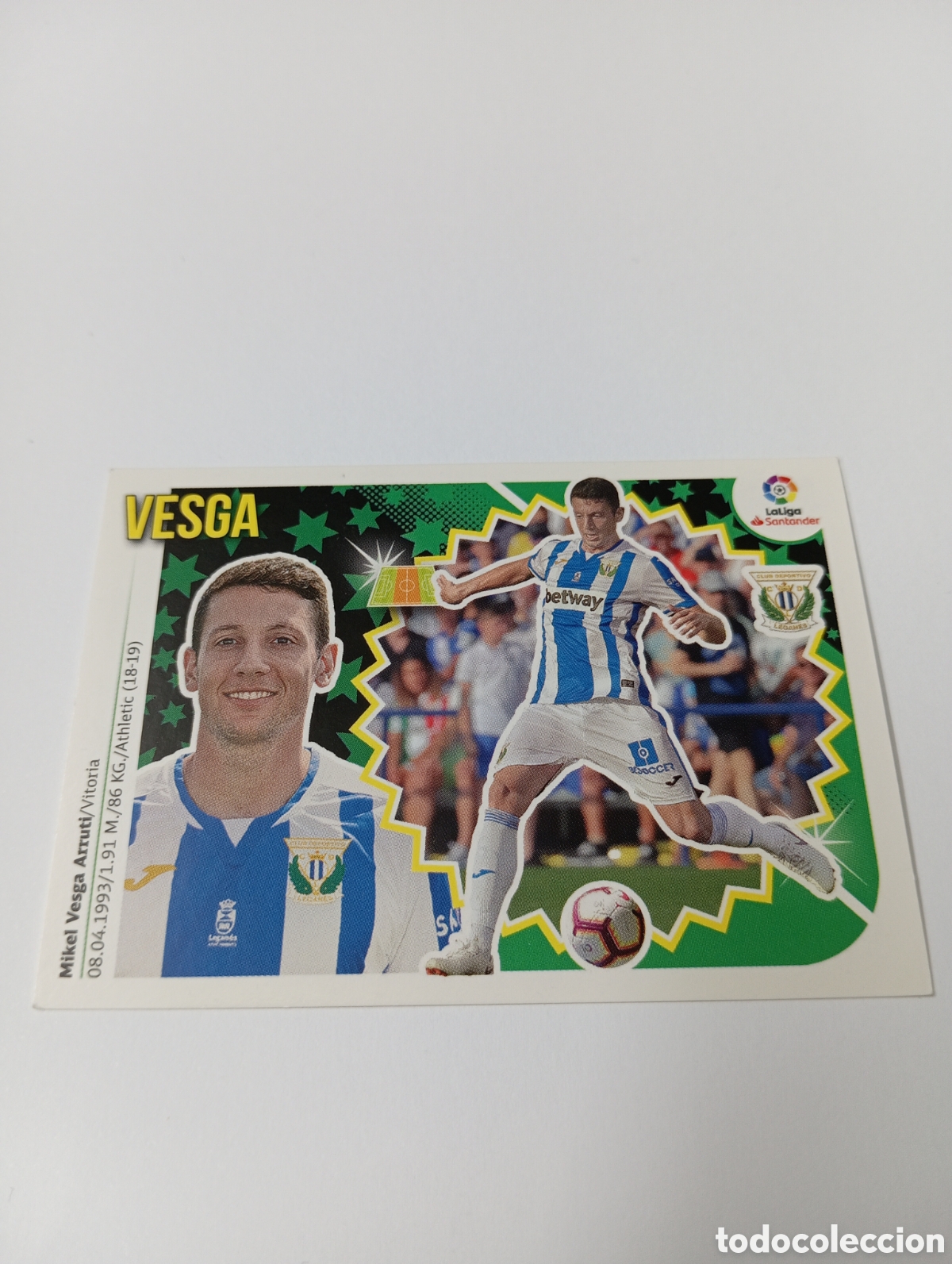 Fu&szlig;ball-Sticker: Vesga 12 Legan&eacute;s liga este 18-19 panini 2018 2019