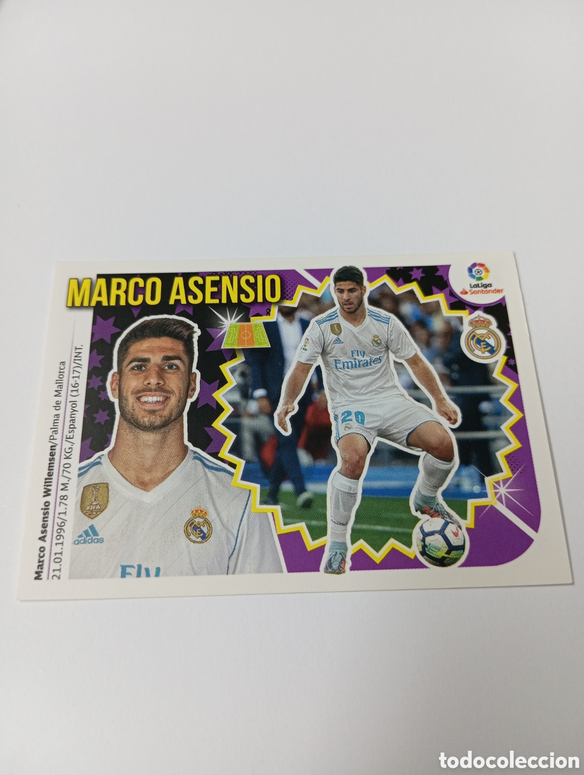 Fu&szlig;ball-Sticker: Marco Asensio 11 A Real Madrid liga este 18-19 panini 2018 2019