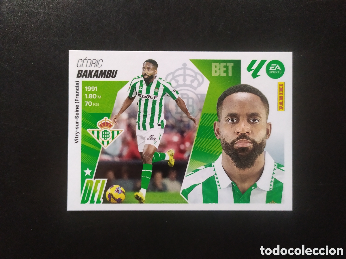 Cromos de F&uacute;tbol: Liga este 2025 2026 25 26 panini Bakambu n&deg; 19 Real Betis