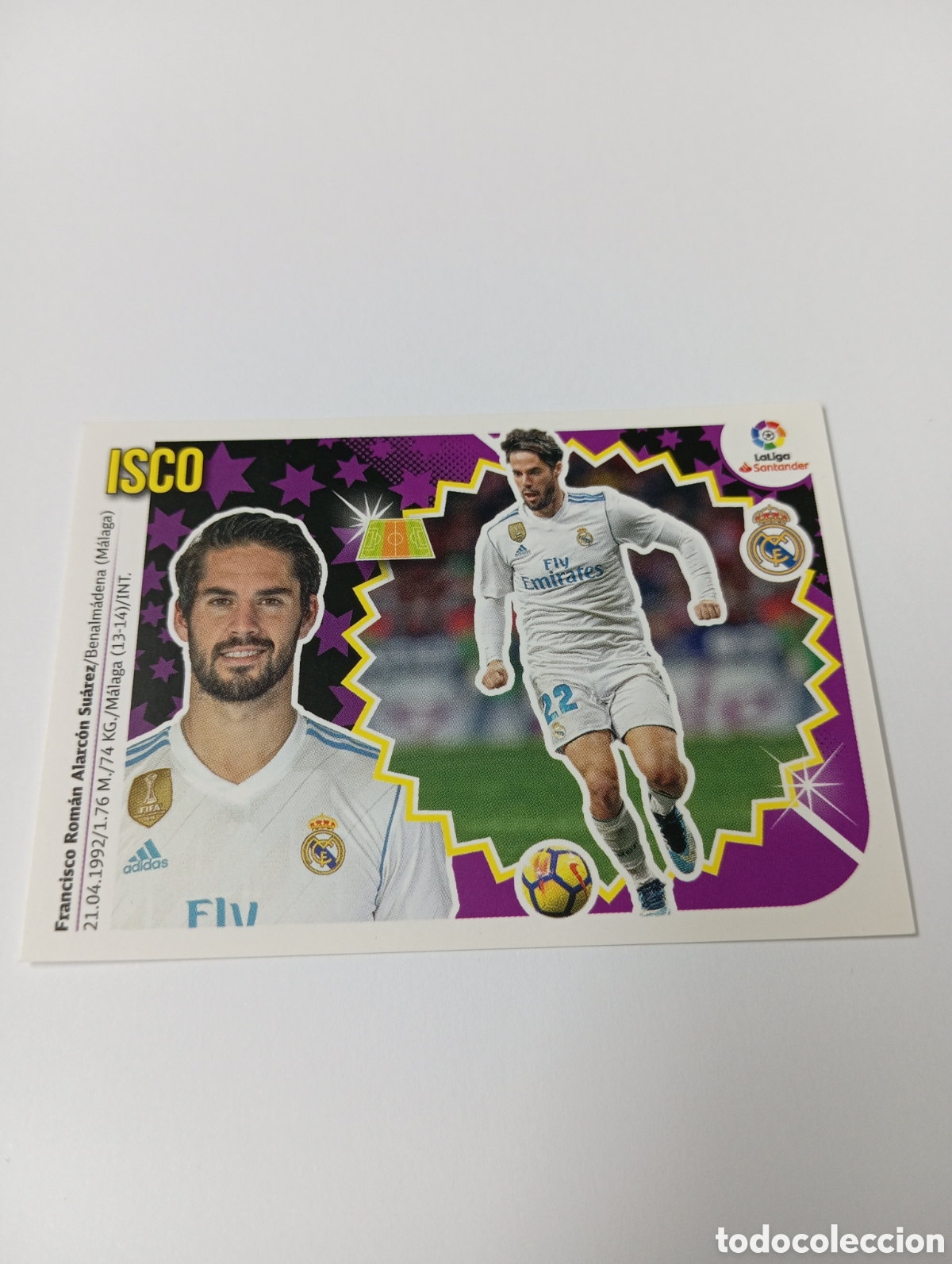 Cromos de F&uacute;tbol: Isco 12 Real Madrid liga este 18-19 panini 2018 2019