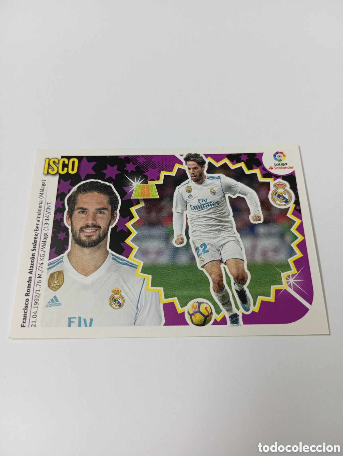 Cromos de F&uacute;tbol: Isco 12 Real Madrid liga este 18-19 panini 2018 2019