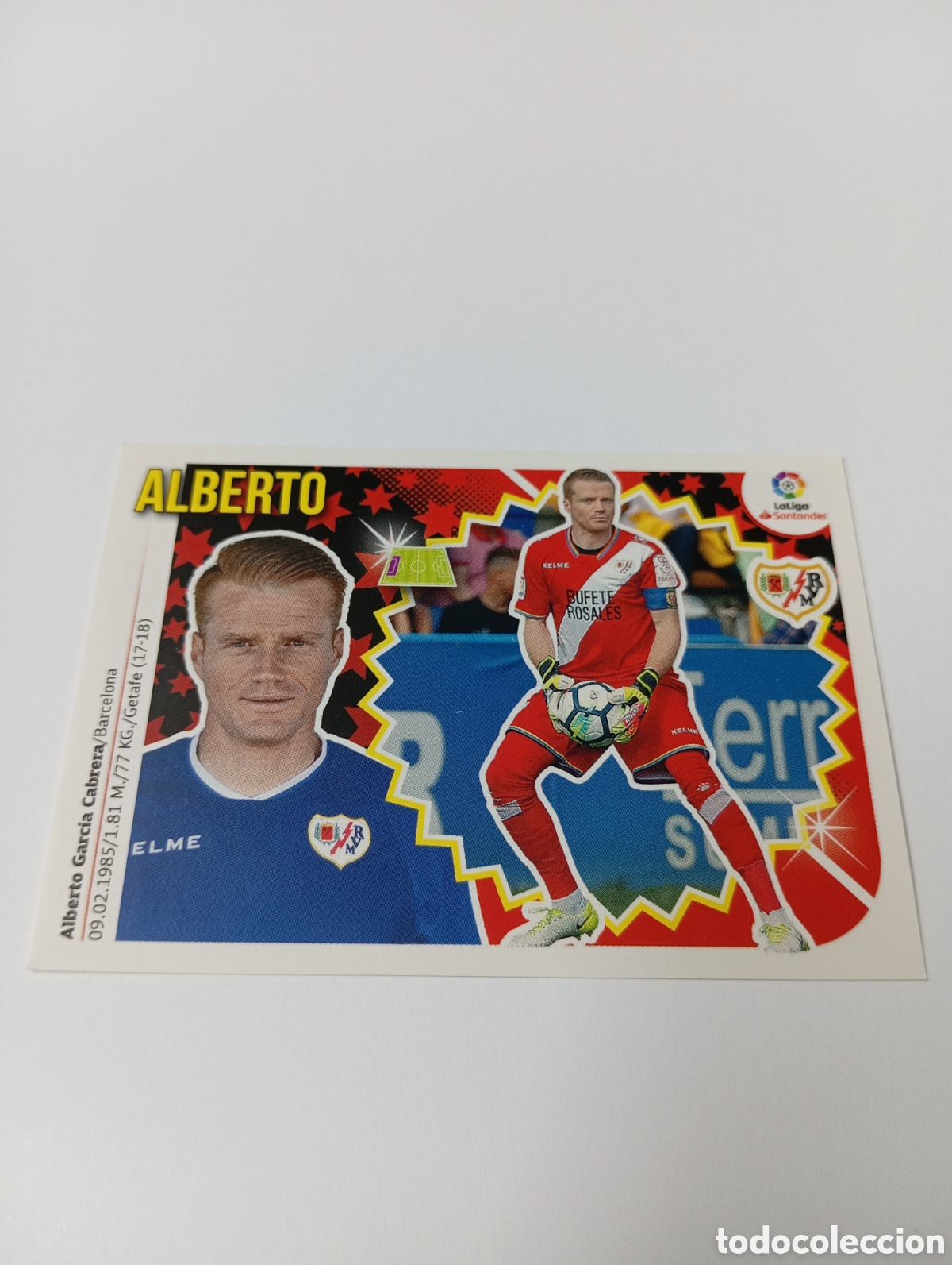Cromos de F&uacute;tbol: Alberto 1 Rayo Vallecano liga este 18-19 panini 2018 2019