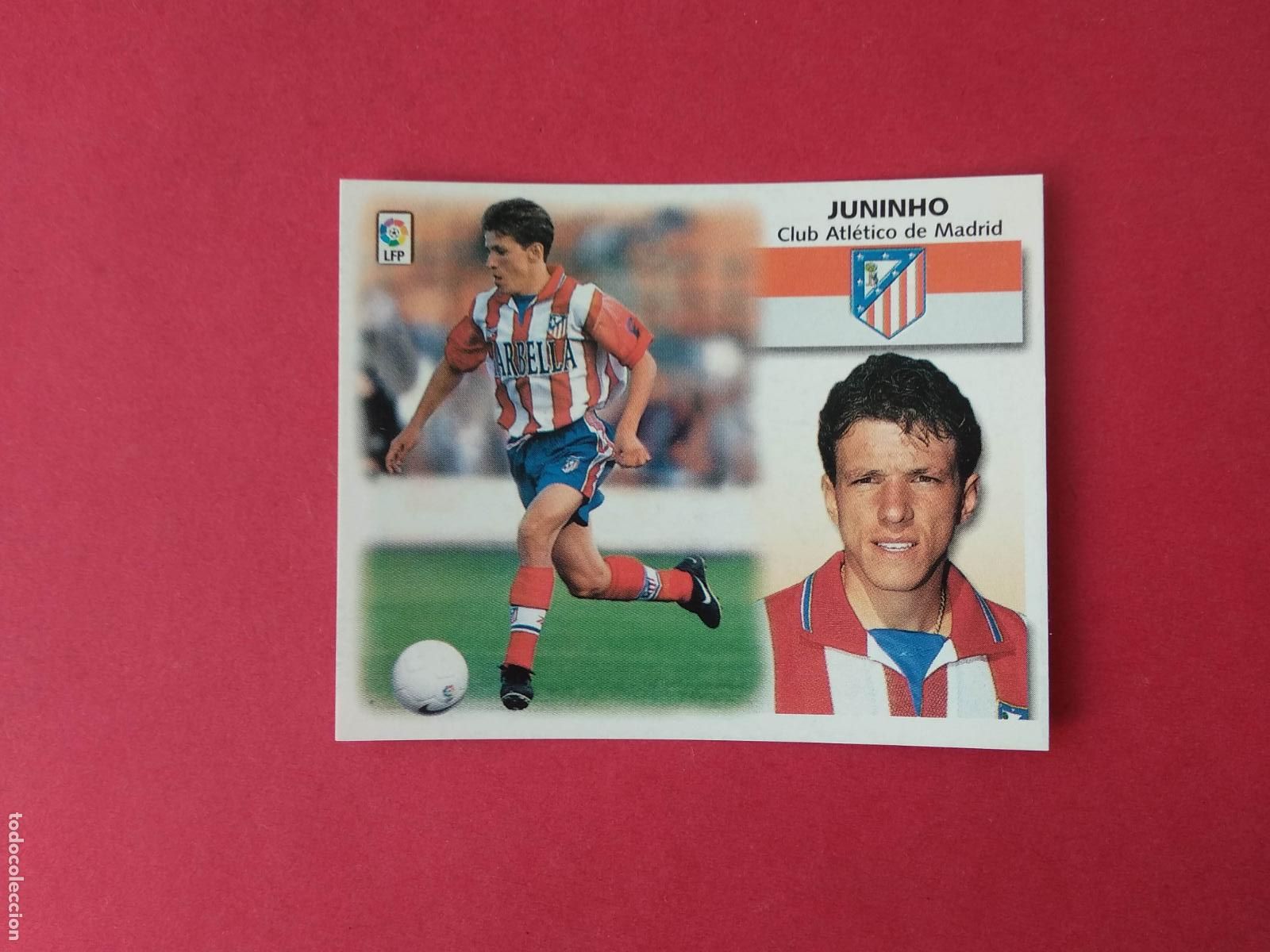 Figurine di Calcio: CROMOS EDICIONES ESTE LIGA 99 00 1999 2000 CROMO NUNCA PEGADO BAJA ATLETICO DE MADRID JUNINHO