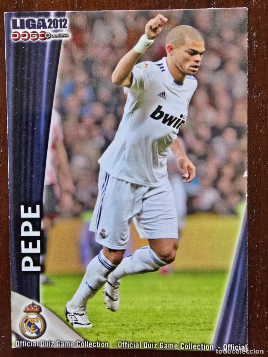 Figurine di Calcio: Cromo Futbol.Liga 2012.Pepe Real Madrid.Mundicromo