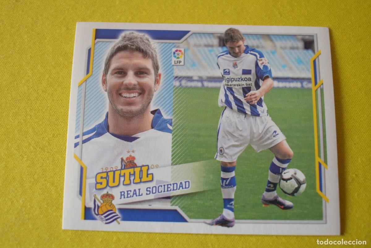 Figurine di Calcio: Cromo Liga 2010 2011. 10 11. Sutil. Real Sociedad. N &ordm; 14. Colecciones ESTE. Sin pegar