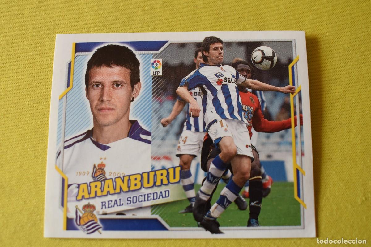 Cromos de F&uacute;tbol: Cromo Liga 2010 2011. 10 11. Aranburu. Real Sociedad. N &ordm; 10. Colecciones ESTE. Sin pegar