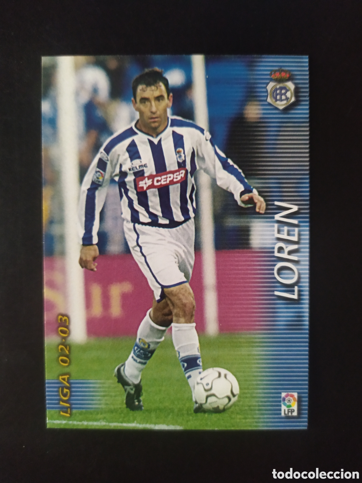 Fu&szlig;ball-Sticker: Megafichas 2002 2003 02 03 panini Loren n&ordm; 256 Recreativo Huelva megacracks