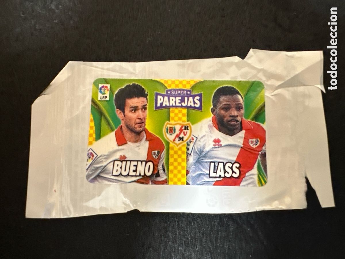 Cromos de F&uacute;tbol: SUPER PAREJAS RAYO VALLECANO CROMO CHICLE LIGA ESTE 2014-2015 14 15 NUNCA PEGADO