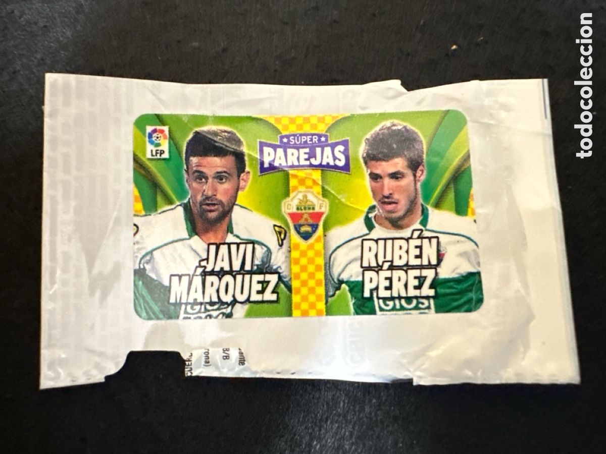 Cromos de F&uacute;tbol: SUPERPAREJAS ELCHE CROMO CHICLE LIGA ESTE 2014-2015 14 15 NUNCA PEGADO