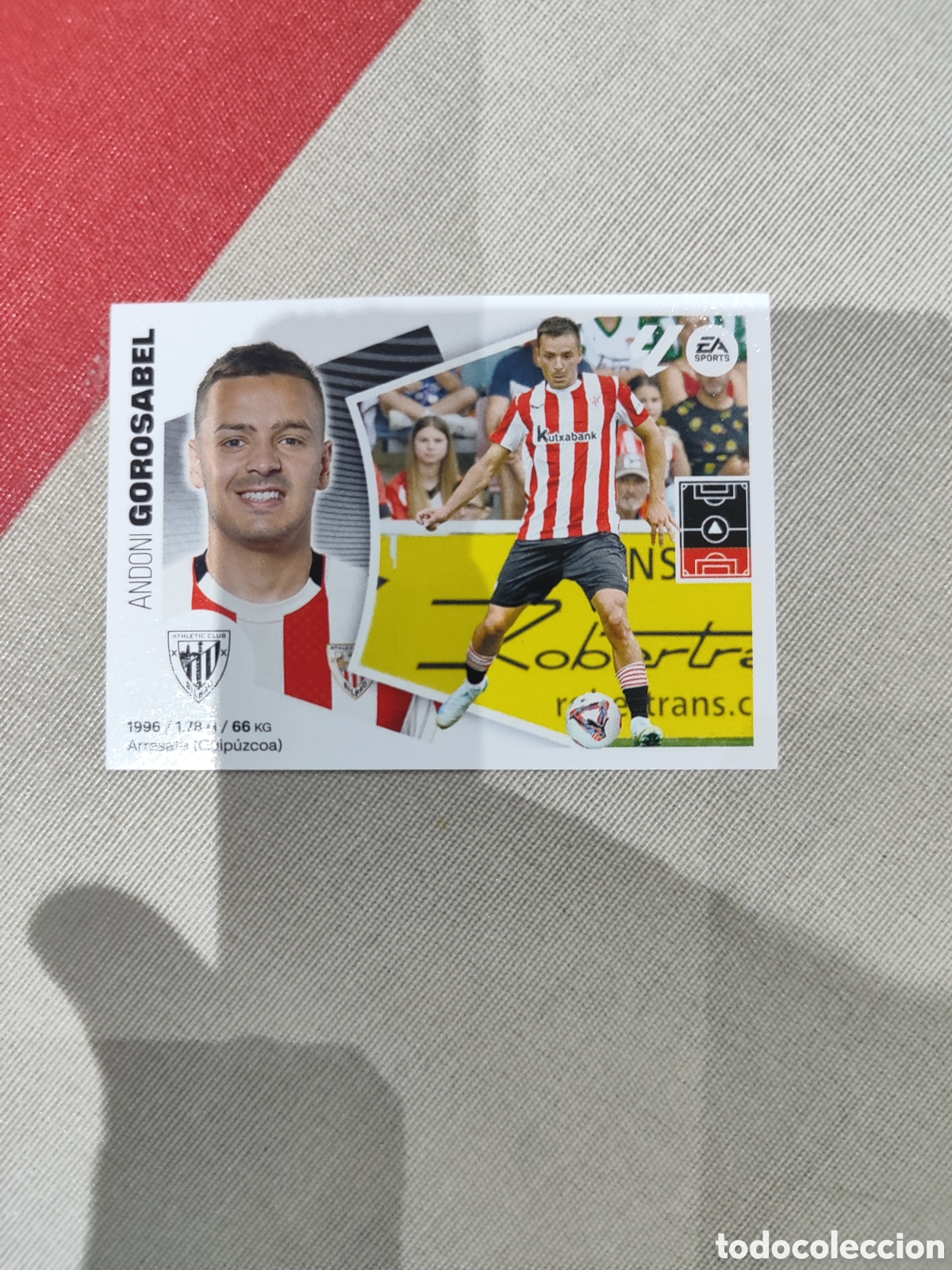 Cromos de Futebol: CROMO N&Uacute;MERO 18 &Uacute;LTIMO FICHAJE GOROSABEL ATHLETIC CLUB DE BILBAO. LIGA ESTE 24/25.