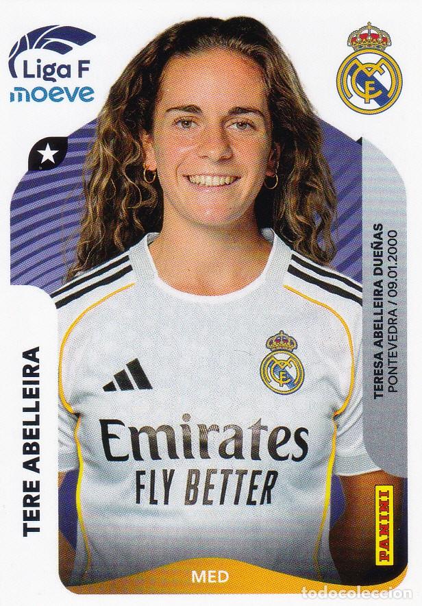 Cromos de f&uacute;tbol: LIGA F 2025-26 * TERE ABELLEIRA N&ordm; 274 DEL REAL MADRID (NUEVO DE SOBRE) (A-14)