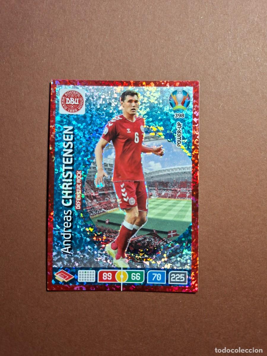 Figurine di Calcio: 398 CHRISTENSEN DINAMARCA POWER UP EURO 2020 PREVIEW UEFA ADRENALYN XL PANINI TRADING CARDS
