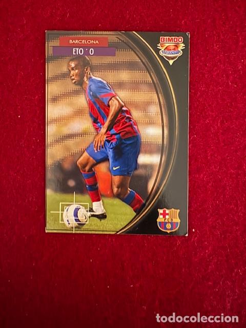 Fu&szlig;ball-Sticker: TARJETA BIMBO CARDS EQUIPOS EUROPEOS 2004-2005 04-05 (MEXICO) - SAMUEL ETO'O - BARCELONA
