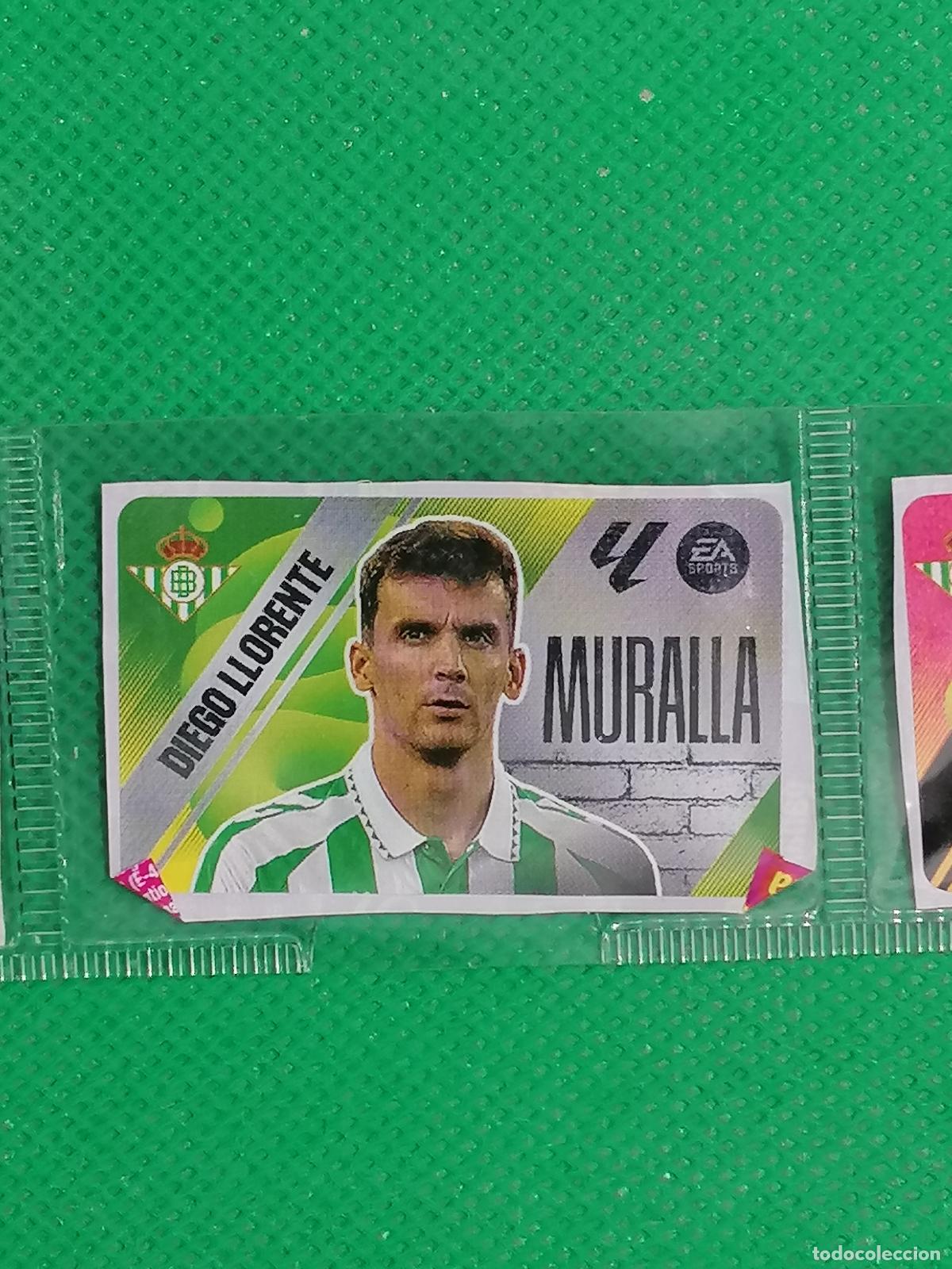 Cromos de F&uacute;tbol: DIEGO LLORENTE MURALLA BETIS CHICLES SIN PEGAR ⚽ PANINI LIGA ESTE 25 26 2025 2026 ⚽