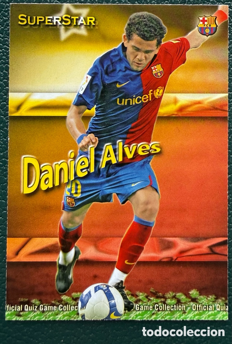 Cromos de f&uacute;tbol: 23 DANI ALVES SUPERSTAR FC BARCELONA FICHAS ALBUM MUNDICROMO 2009 2010 09 10