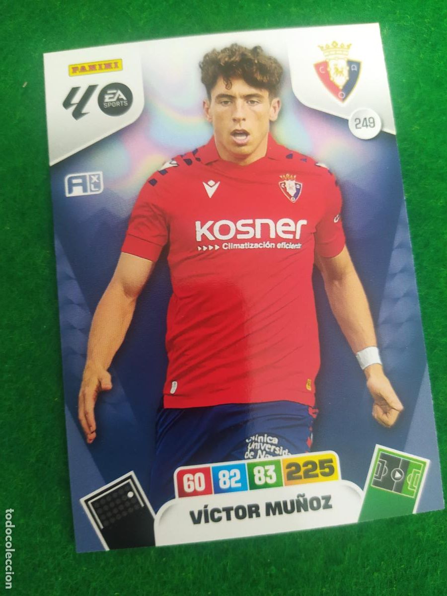 Fu&szlig;ball-Sticker: adrenalyn xl 2025 2026 codigo sin activar osasuna n&ordm; 249 victor mu&ntilde;oz