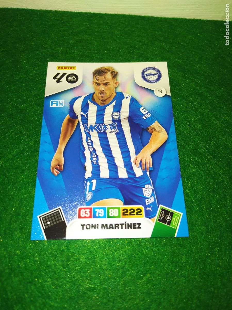 Fu&szlig;ball-Sticker: adrenalyn xl 2025 2026 codigo sin activar deportivo alaves n&ordm; 16 toni martinez